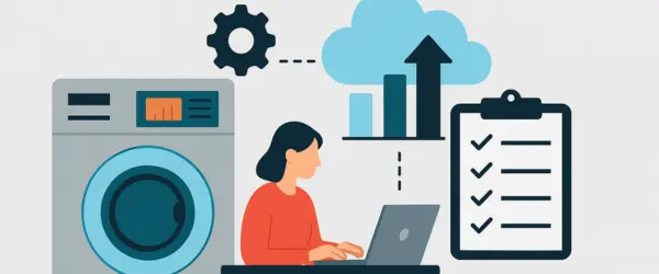Ilustração abstrata sobre eficiência com software de gestão de empresa Odoo para PME | Thinkopen Solutions
